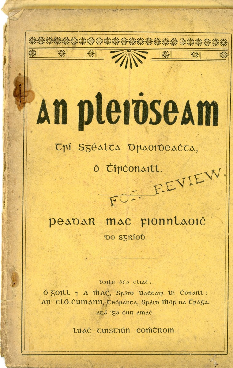 1903: An pleidhseam - Clúdach